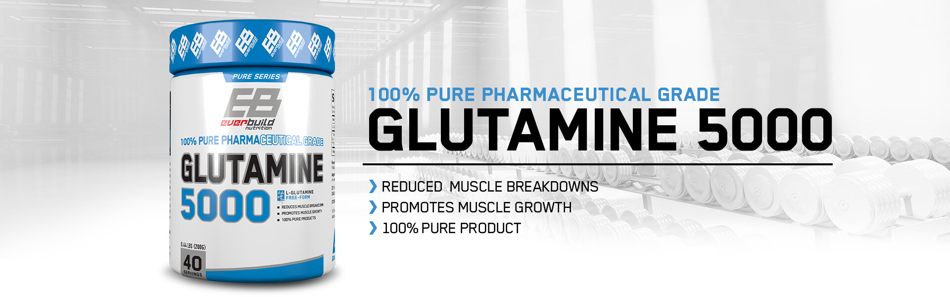Everbuild Kyowa L-Glutamin 5000 - FitnessMuscle.eu